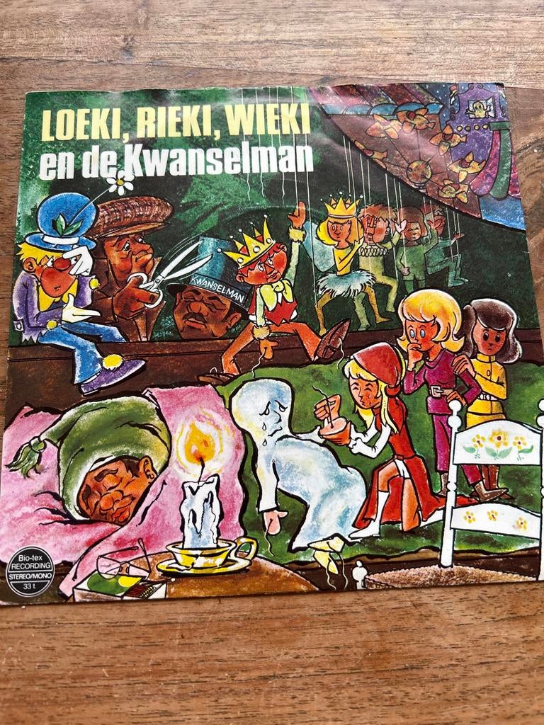 Loeki, Rieki, Wieki en de Kwanselman - Bio-tex LP, Gebruikt, Ophalen of Verzenden, Verhaal of Sprookje, 12 inch