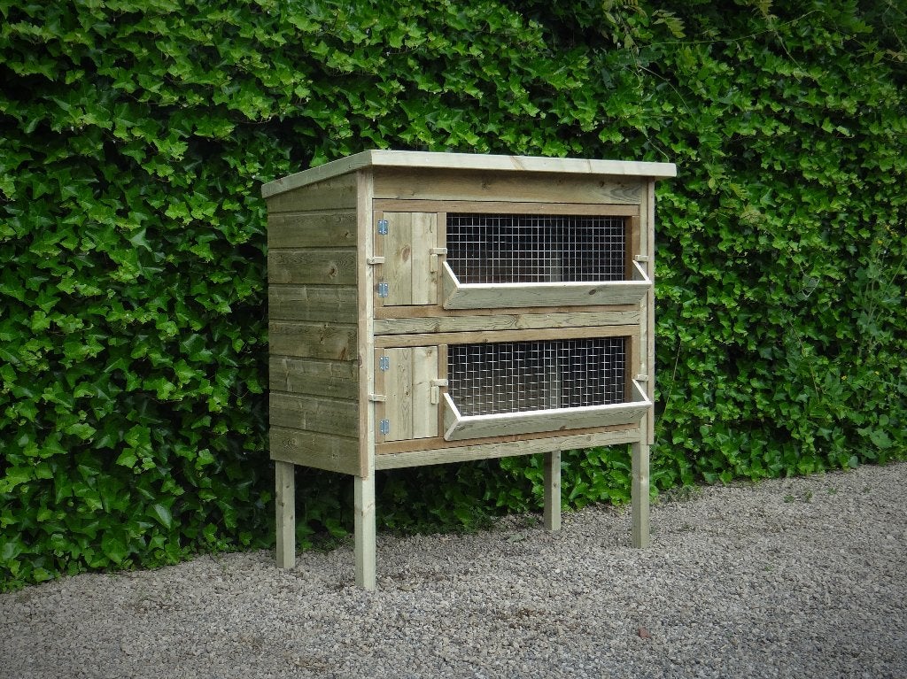 Konijnenhok Weypoort | Duurzame materialen, Dieren en Toebehoren, Knaagdieren en Konijnen | Hokken en Kooien, 110 cm of meer, Nieuw