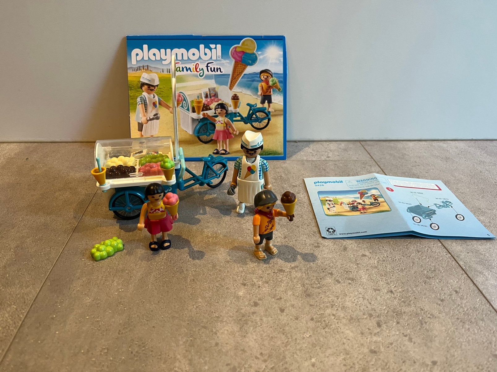 Playmobil family fun nr 9426, ijsco kar, Ophalen of Verzenden, Gebruikt