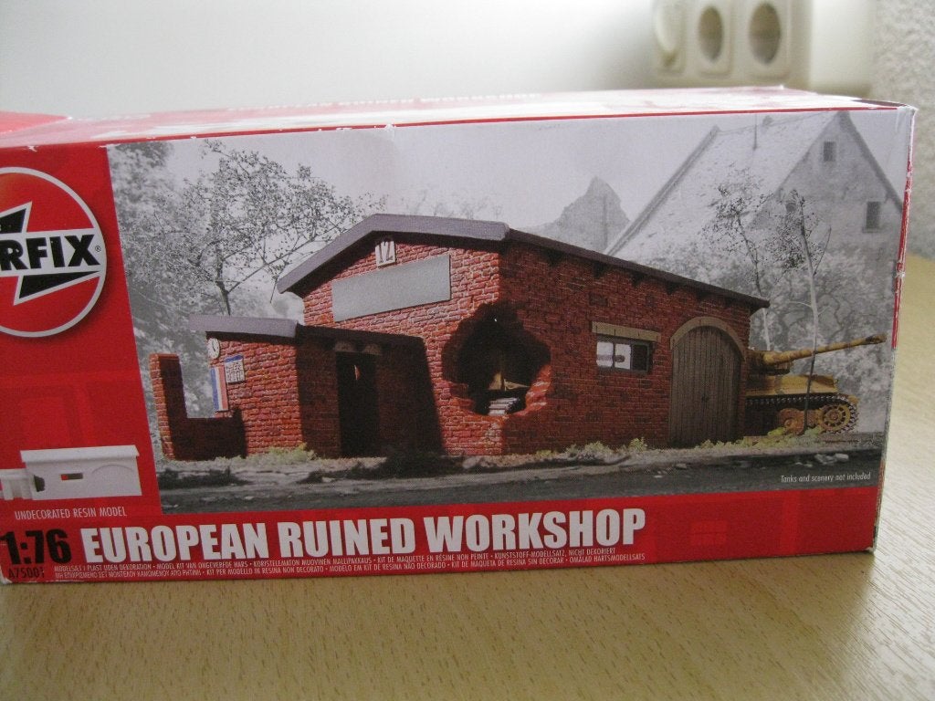 Airfix verwoeste werkplaats cq loods, Hobby en Vrije tijd, Ophalen of Verzenden, Nieuw, 1:50 of kleiner, Diorama