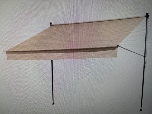 Zonneluifel Livarno 300 cm Beige NIEUW, Tuin en Terras, Ophalen, Nieuw, 250 cm tot 450 cm, Knikarmscherm
