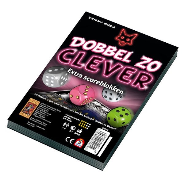 Scoreblokken Dobbel zo Clever Twee Stuks 999 Games Nieuw, 999 Games, Nieuw, Ophalen of Verzenden, Vijf spelers of meer