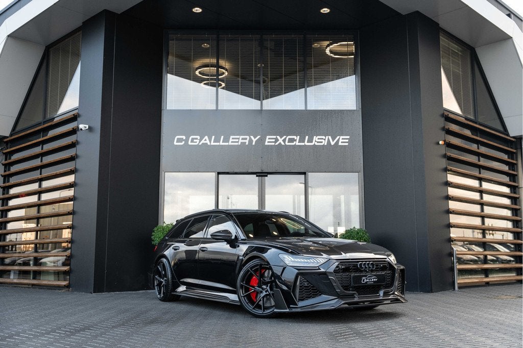 Audi RS6 Avant TFSI quattro - Mansory Pakket | Downpipe | St, Auto's, Audi, Automaat, Gebruikt, 600 pk, Leder