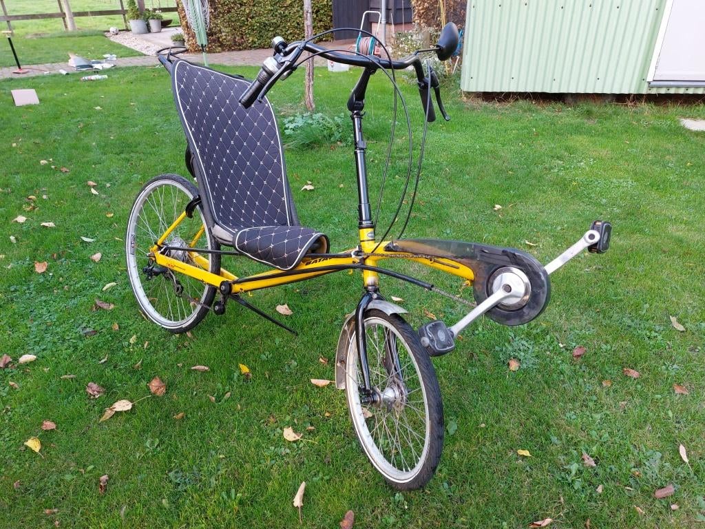 Ligfiets batavus, Gebruikt, Bovenstuur, Trommelrem, Ophalen