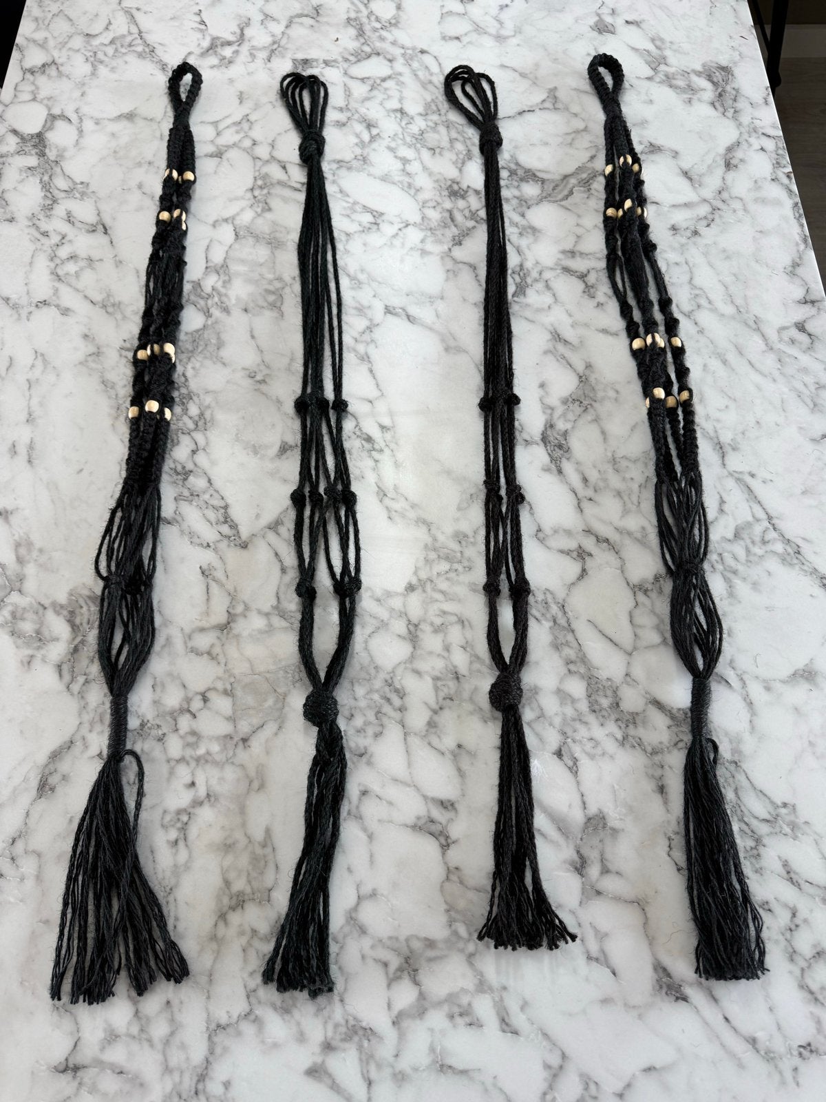 Plantenhangers, Huis en Inrichting, Zwart, Ophalen of Verzenden, Zo goed als nieuw, Natuurlijk materiaal