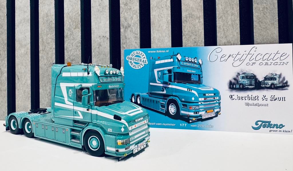 Scania Torpedo Verbist 2017 Tekno 1:50, Hobby en Vrije tijd, Ophalen of Verzenden, Zo goed als nieuw, Bus of Vrachtwagen, Overige merken