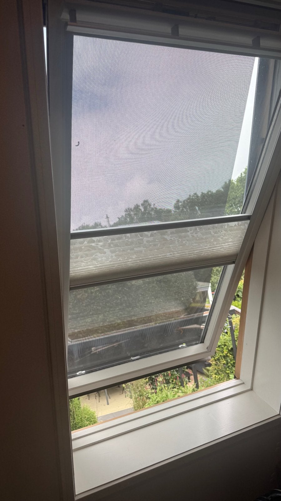 Velux  Gordijn GGL P10, Ophalen, Wit, Metaal, Zo goed als nieuw