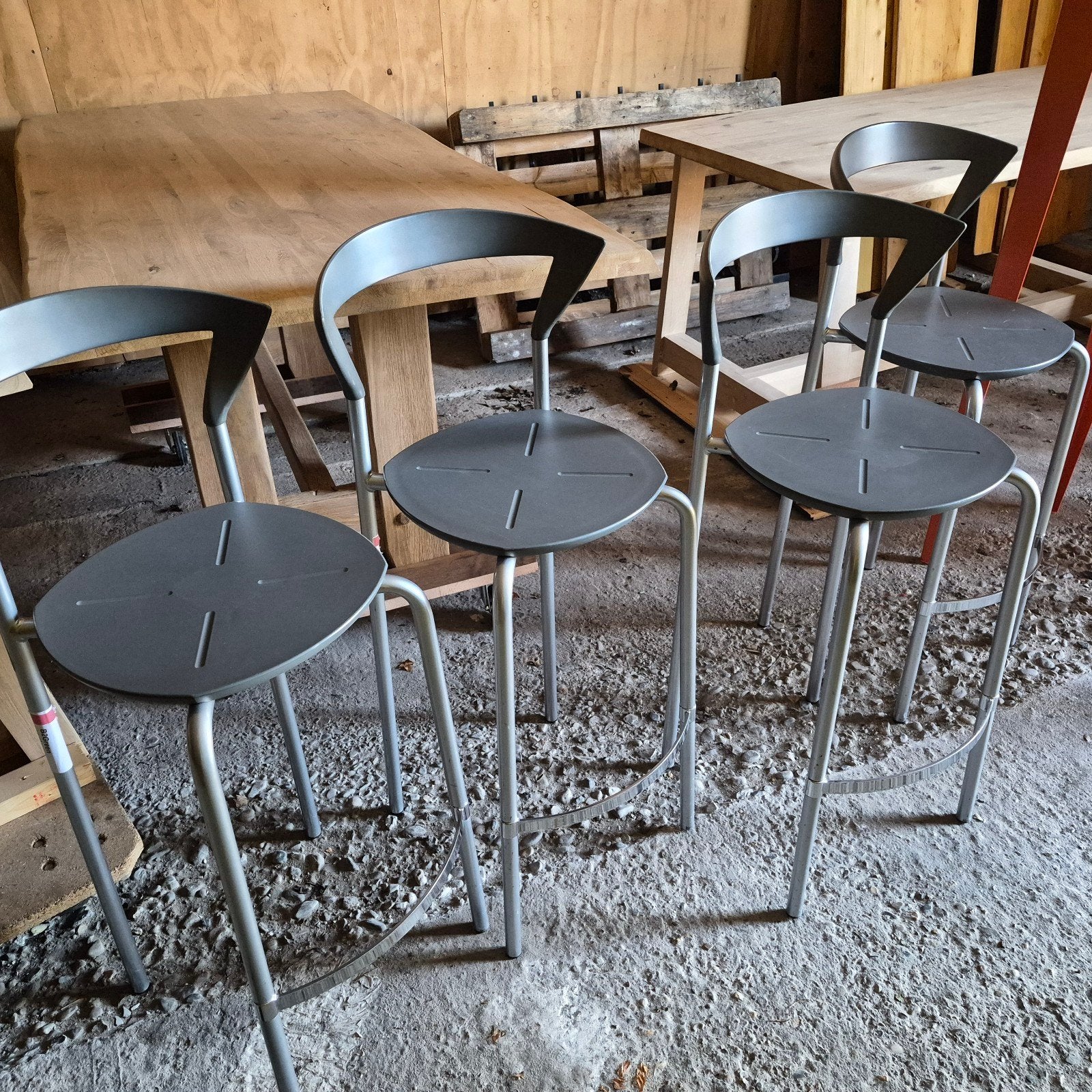 4 Pelikan barkrukken in nette staat, Ophalen, 60 tot 90 cm, Zo goed als nieuw, Metaal