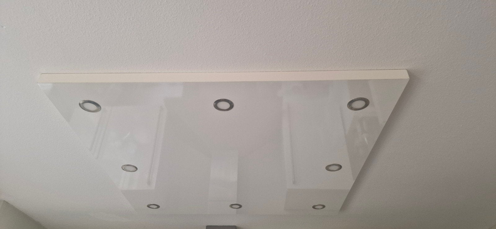 Moderne witte koof met 8 spots, Huis en Inrichting, Ophalen, Modern, LED, Plafondspot