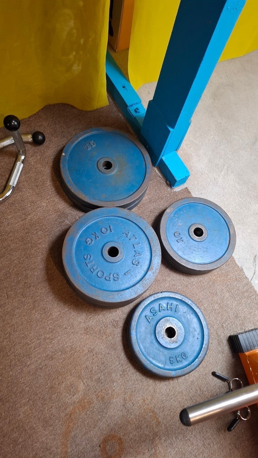 Gietijzeren Halterschijven Set 30mm - Totaal 100kg, Sport en Fitness, Fitnessmaterialen, Ophalen, Gebruikt, Halterschijven
