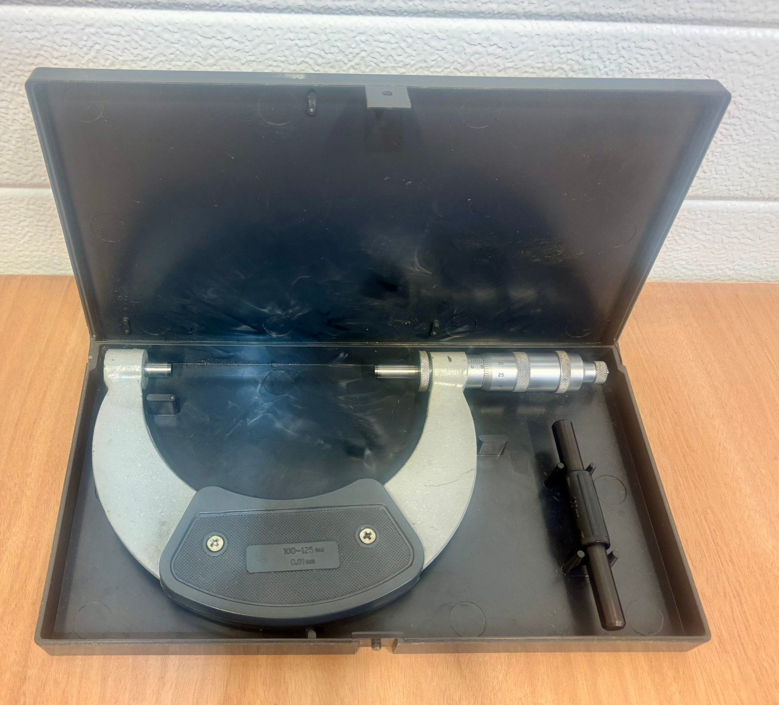Micrometer 100-125 mm + instelmaat, Ophalen of Verzenden, Gebruikt