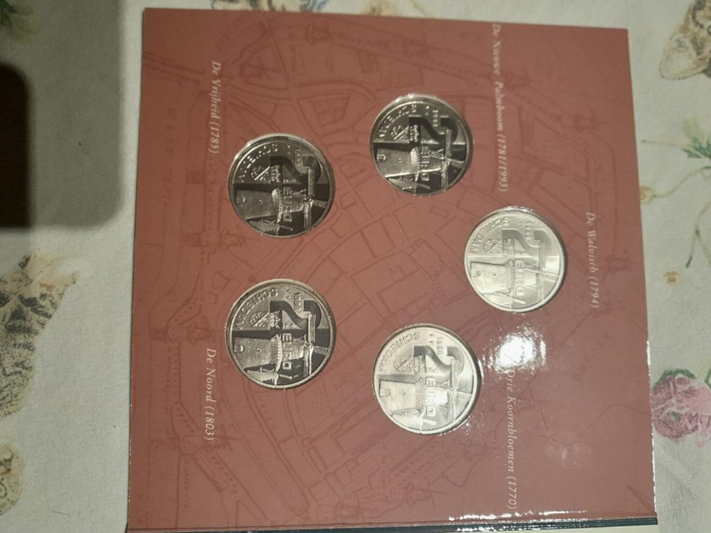 Molenmunten set Schiedam - De Walvisch restauratie, Ophalen of Verzenden, Overige typen