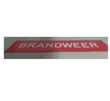 Bord met tekst “BRANDWEER”, Ophalen, Gebruikt