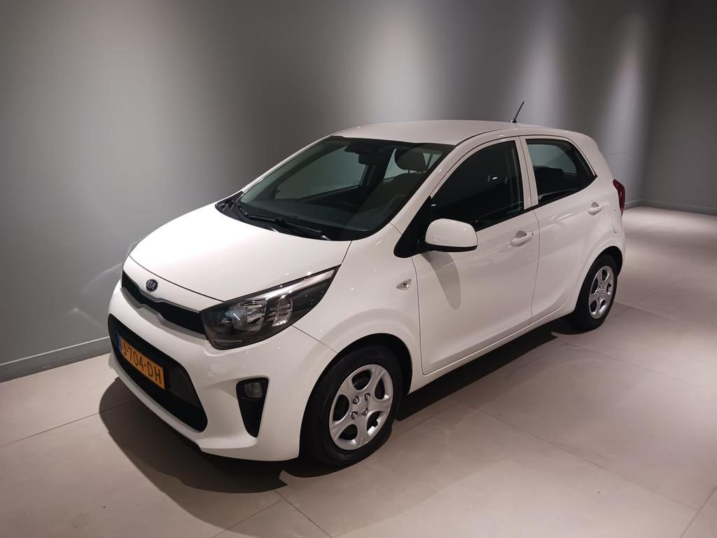 KIA Picanto 1.0 MPi 67pk 4-zits ComfortLine Airco/ Bluetooth, 12 maanden, Stof, Wit, Origineel Nederlands
