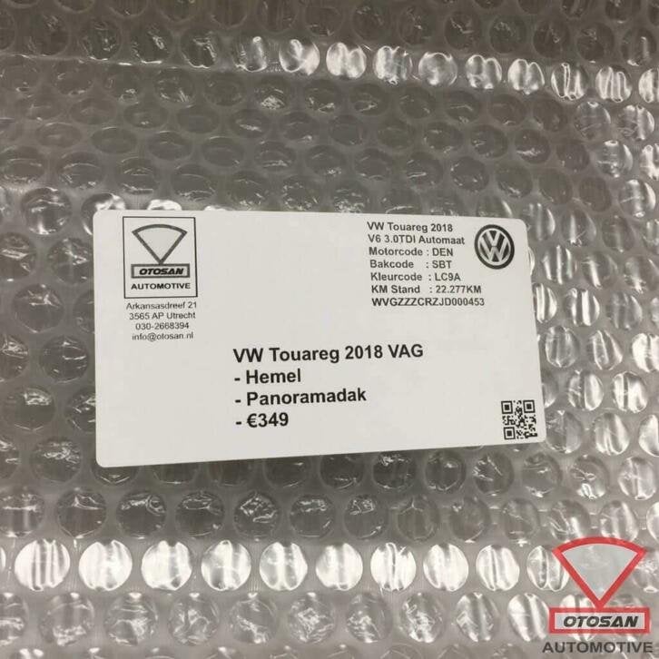 vw touareg 2018 hemel bekleding panoramadak, Gebruikt, Volkswagen, Volkswagen AG, Berliner Ring 2
38440  Wolfsburg, DE