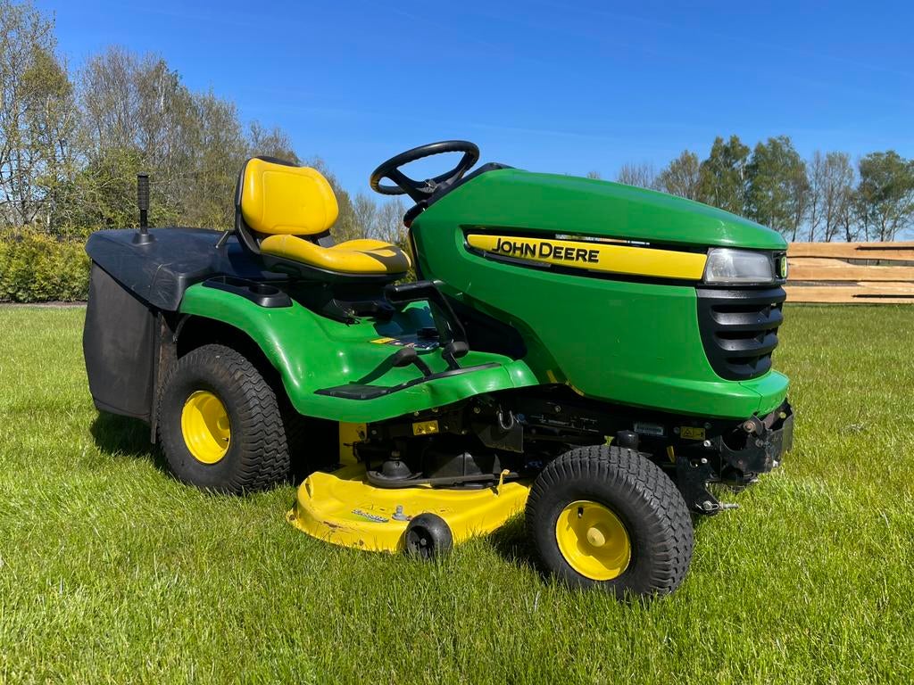 John deere x300r achtervanger, Tuin en Terras, Zitmaaiers, Ophalen, Zo goed als nieuw, Opvangbak, 90 tot 120 cm