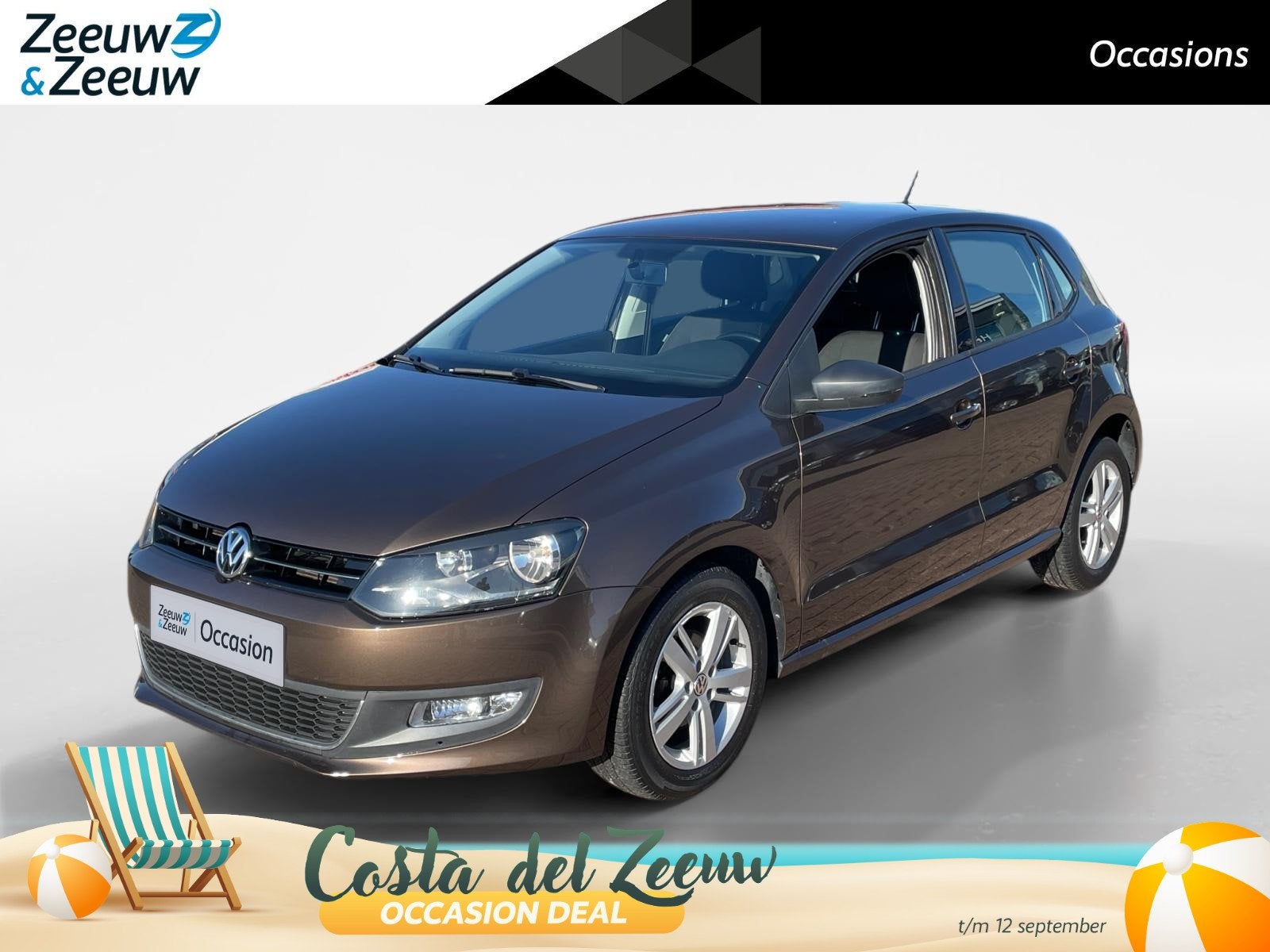 Volkswagen Polo 1.2 TSI Comfortline *Automaat*Parkeercamera*, Euro 5, Stof, Zwart, 4 cilinders