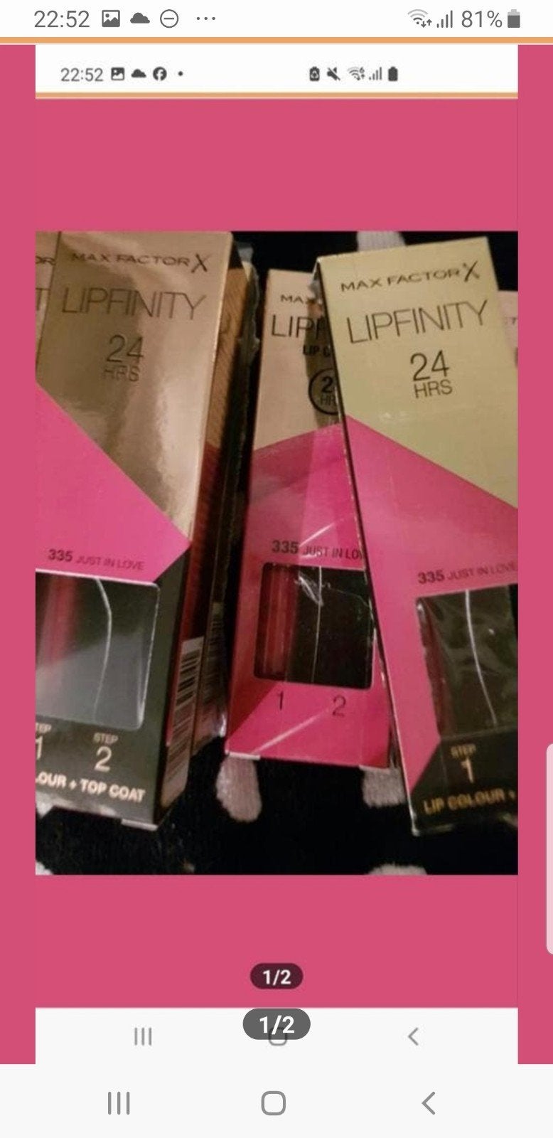 10 stuks maxfactor lipfinity zonder topcoat nr nr 335, Verzenden, Nieuw, Overige kleuren, Handen en Nagels
