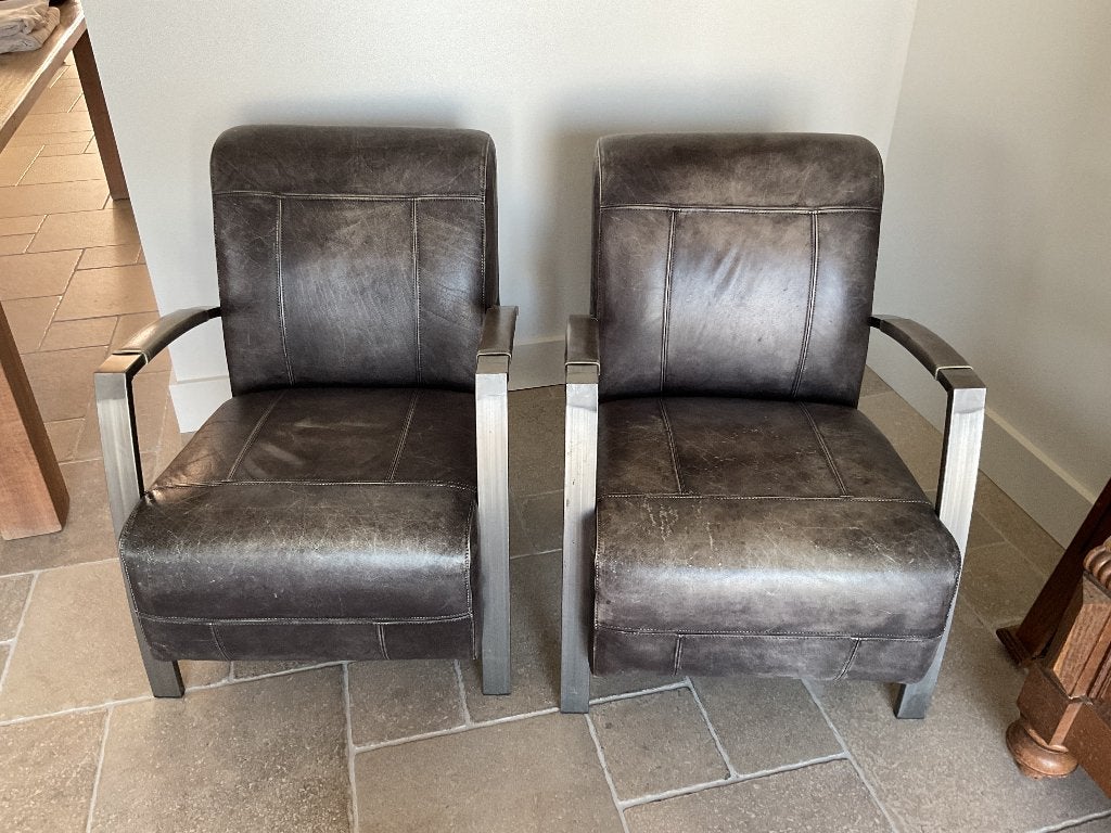 Stoelen, Ophalen, Gebruikt, Twee, Industriële