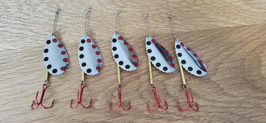 5x handgebouwde Saphir polder spinners kunstaas, Ophalen of Verzenden, Nieuw, Kunstaas
