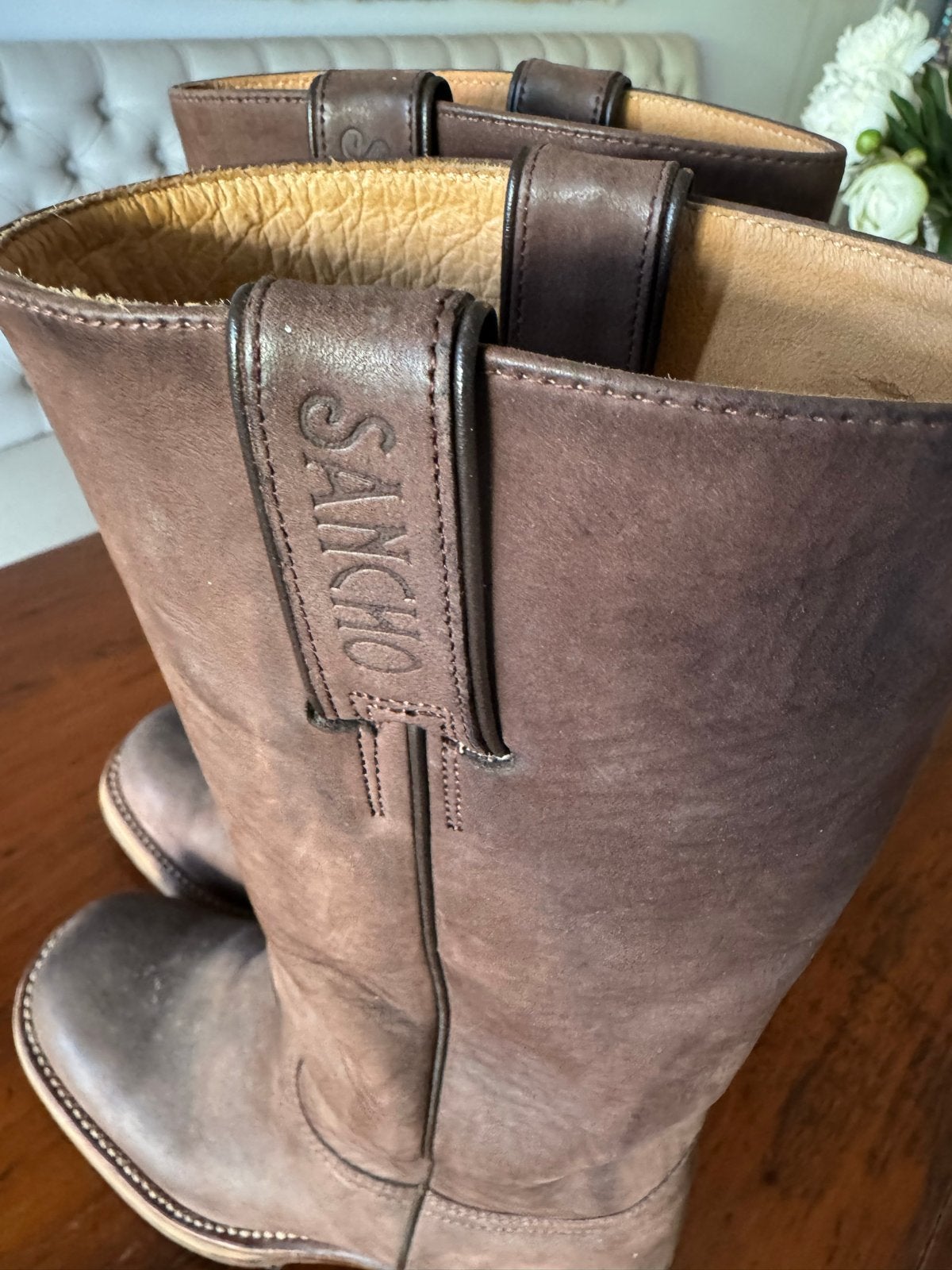 Originele Sancho's laarzen, maat 36, Kleding | Dames, Schoenen, Ophalen of Verzenden, Gedragen, Bruin, Lage of Enkellaarzen