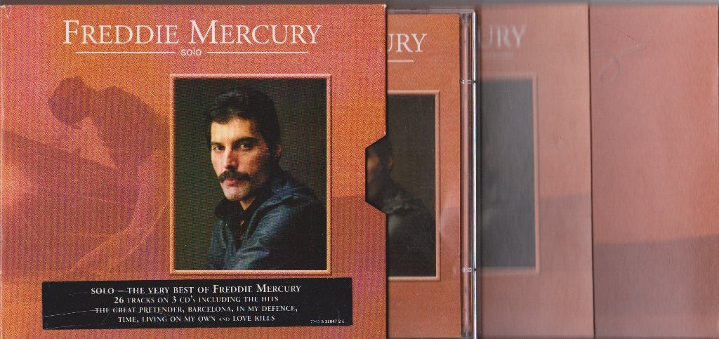 Freddie Mercury - Solo....2 cd's + Bonuscd., Rock, Gebruikt, Boxset, Inclusief boekje