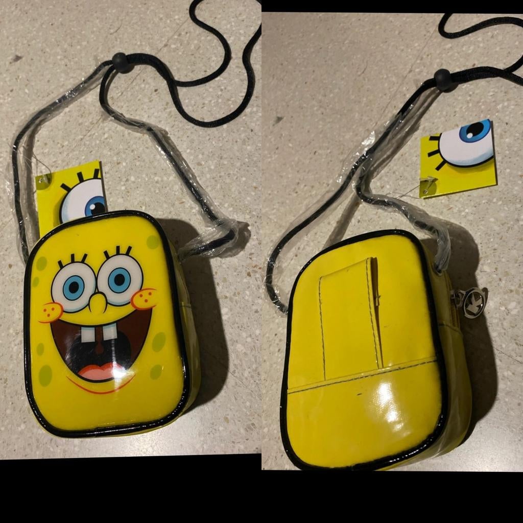 Vintage Spongebob Schoudertasje / Riemtasje - Nieuw!, Ophalen of Verzenden, Nieuw, Geel, Overige merken