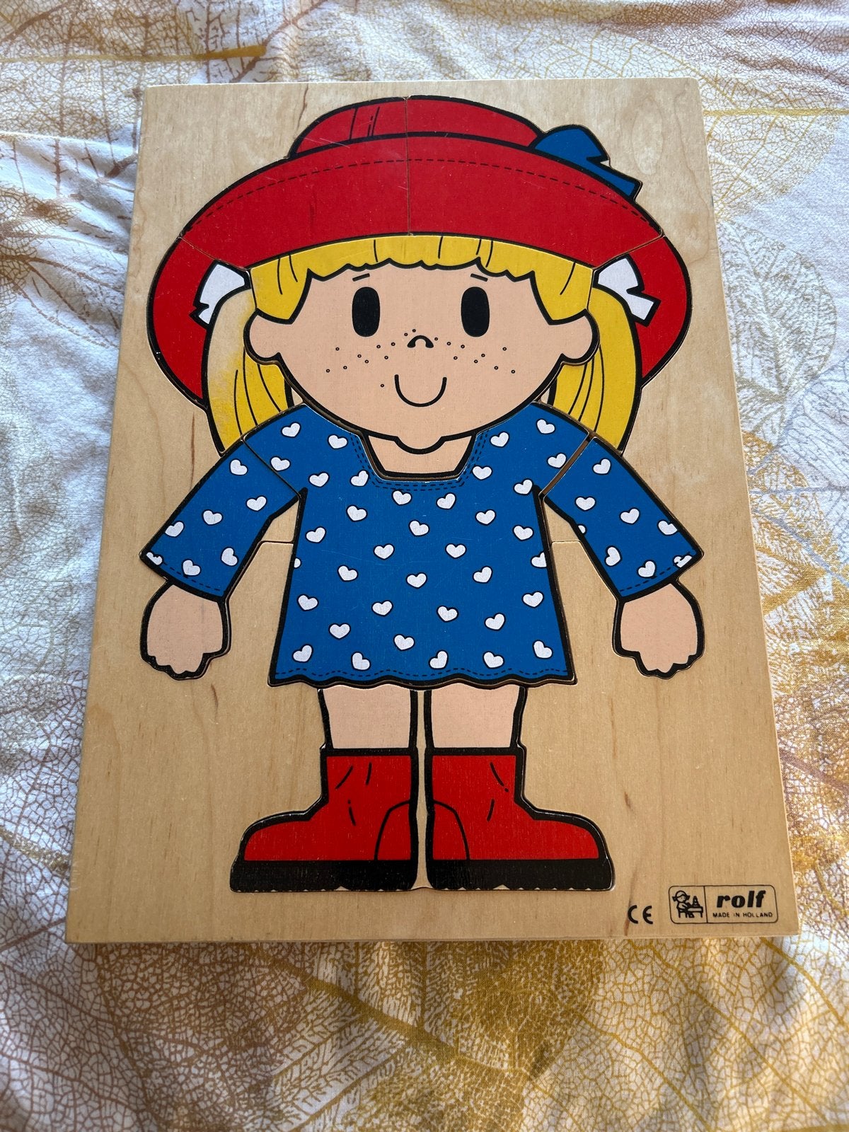 Houten aankleedpuzzel meisje - Rolf, 2 tot 4 jaar, Gebruikt, Ophalen of Verzenden, Van hout