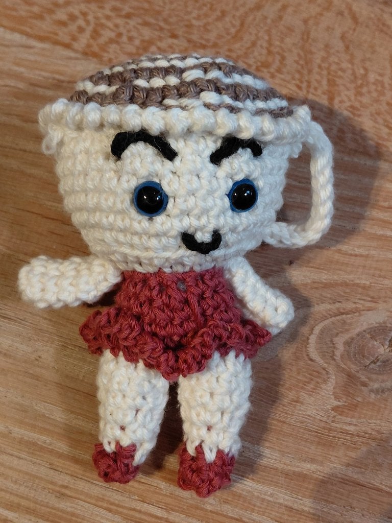 knuffel brainrot, gehaakt, ballerina cappucina, Handgemaakt, Overige typen, Nieuw, Ophalen of Verzenden