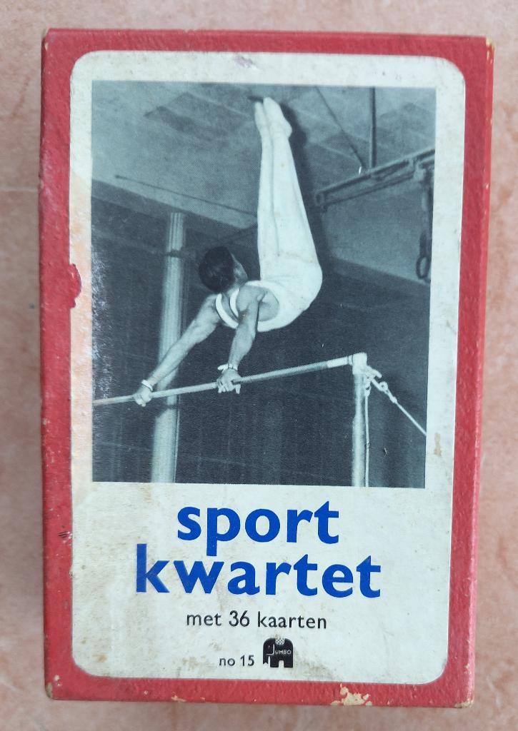 HVT = Kwartet Spel - Sport - Vintage jaren 60 - 70, Hobby en Vrije tijd, Gezelschapsspellen | Kaartspellen, Ophalen of Verzenden