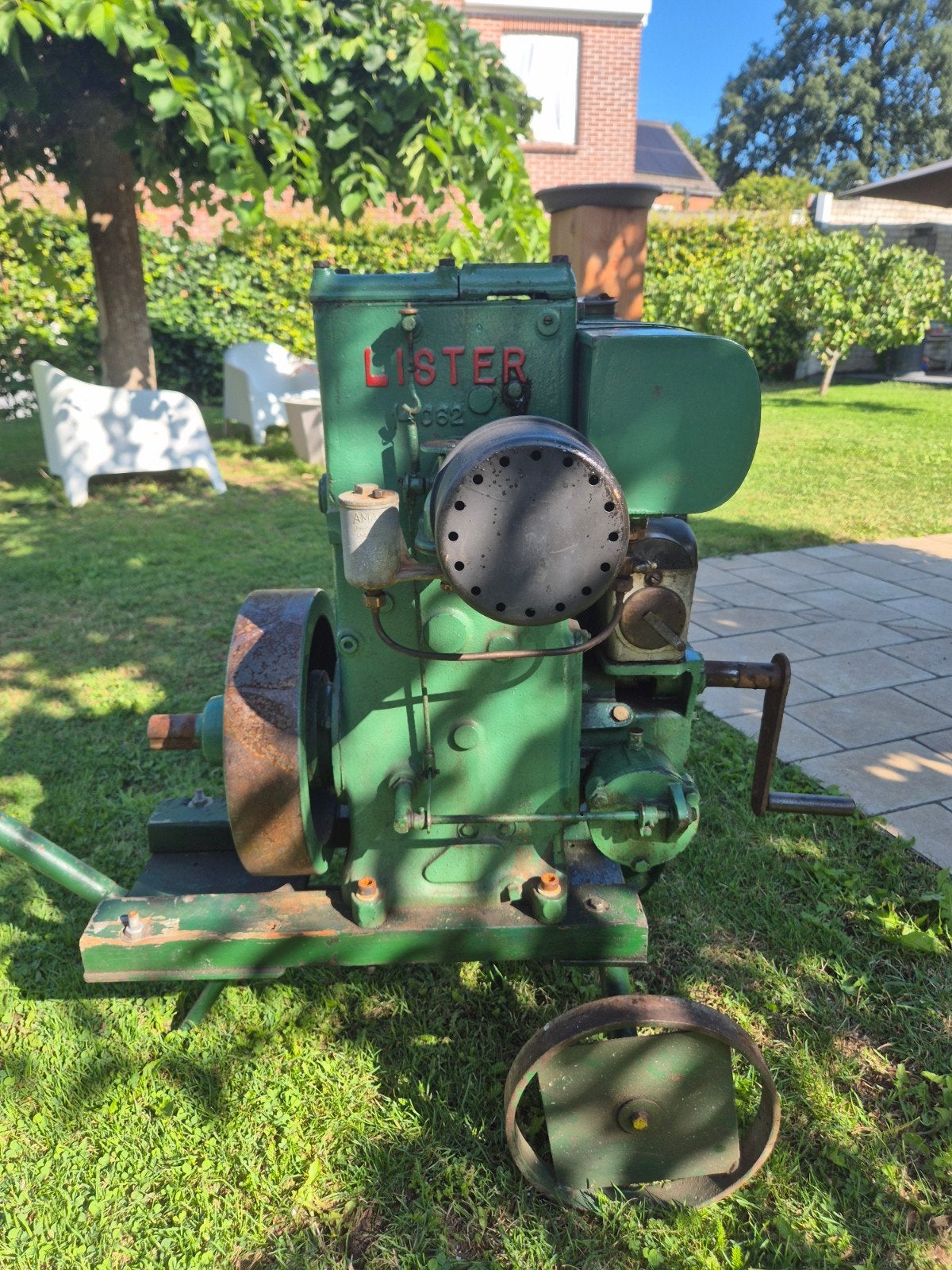Lister D-type Stationaire Motor - Klassieke Benzine, Doe-het-zelf en Verbouw, Motoren, Ophalen, Gebruikt, Benzinemotor, Minder dan 1400 rpm