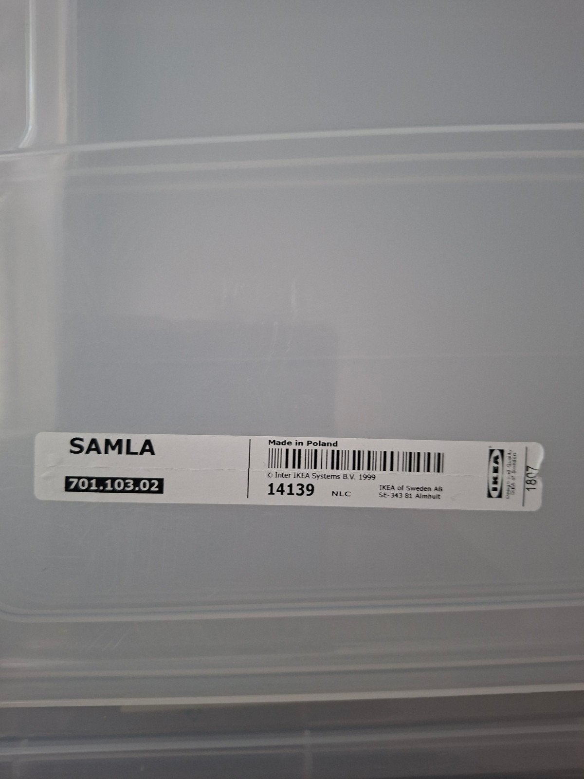 Ikea opbergboxen 65 l, Ophalen of Verzenden, Zo goed als nieuw, 50 tot 100 cm, 50 tot 75 cm