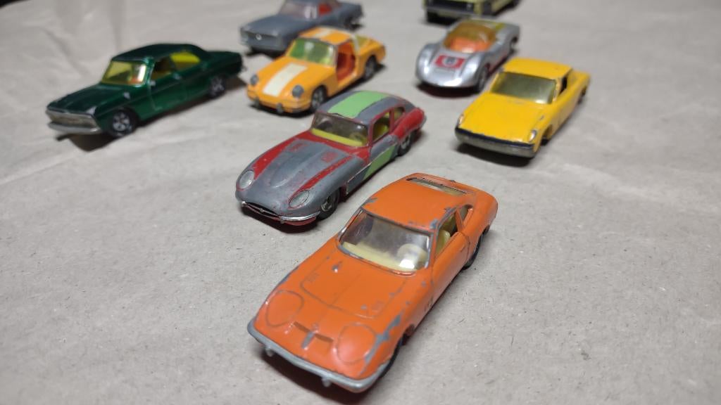 Collectie van 8 Siku modelauto's uit 1970-1980 schaal 1:64, Ophalen of Verzenden, Gebruikt, Auto