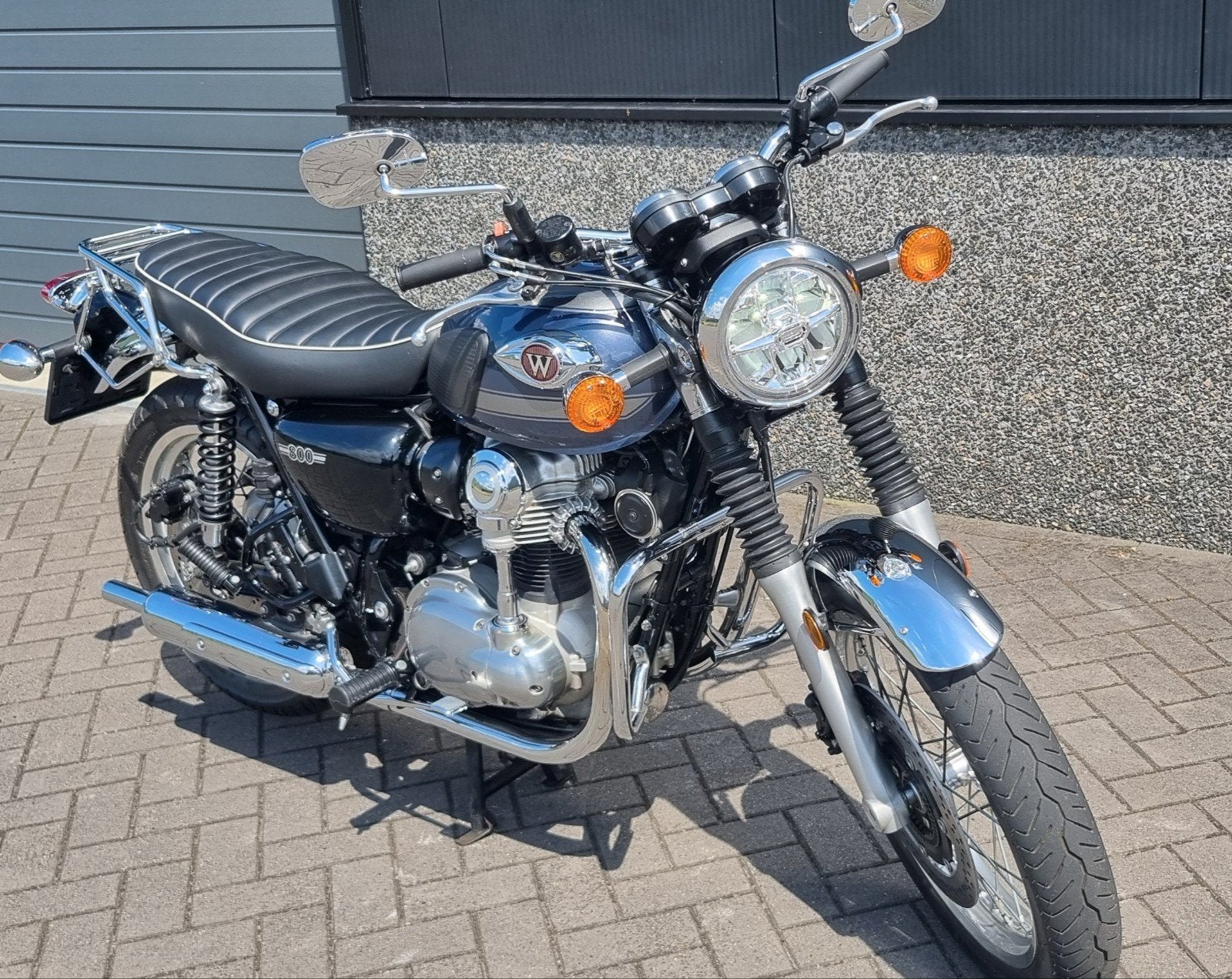 Kawasaki W800 2024 Blauw - Retro, In prijs verlaagd., Gebruikt, Particulier, Meer dan 35 kW, 800 cc