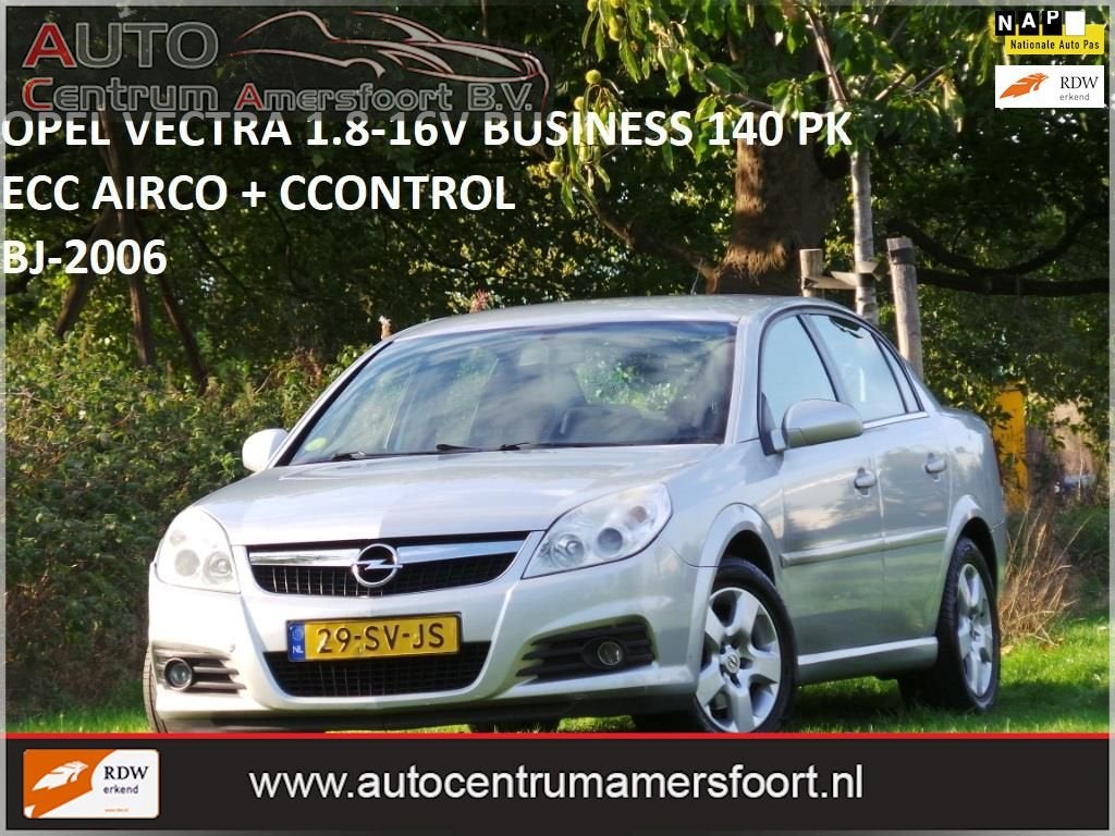Opel Vectra 1.8-16V Business ( INRUIL MOGELIJK ), Voorwielaandrijving, Gebruikt, 1295 kg, 4 cilinders