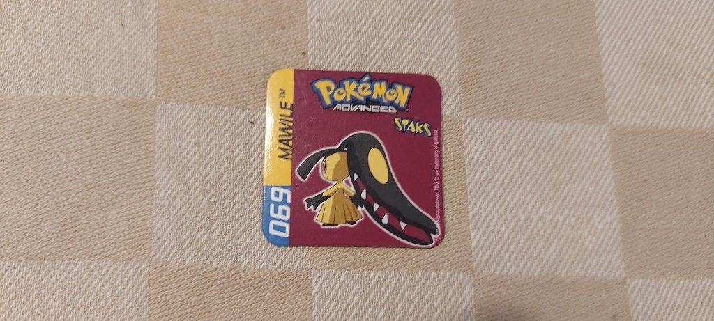 pokemon magneet panini staks Mawile uit 2003, Ophalen of Verzenden, Nieuw, Overige typen