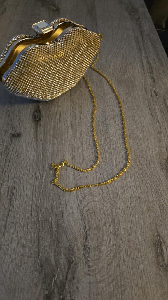 Gouden Clutch, Ophalen of Verzenden, Nieuw, Avondtasje