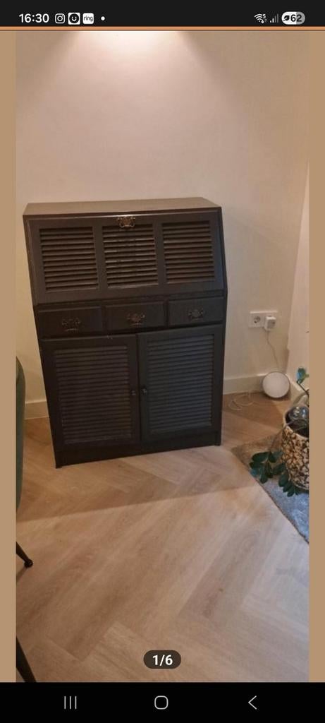 Bruine secretaire met klep, Ophalen, Gebruikt