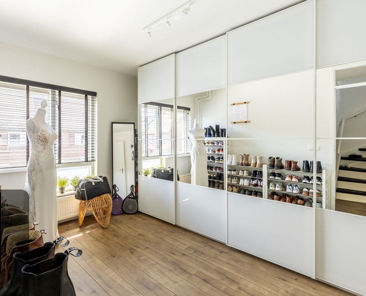 Praktische en mooie witte Ikea Pax kledingkast, Ophalen, Overige materialen, 200 cm of meer, 200 cm of meer