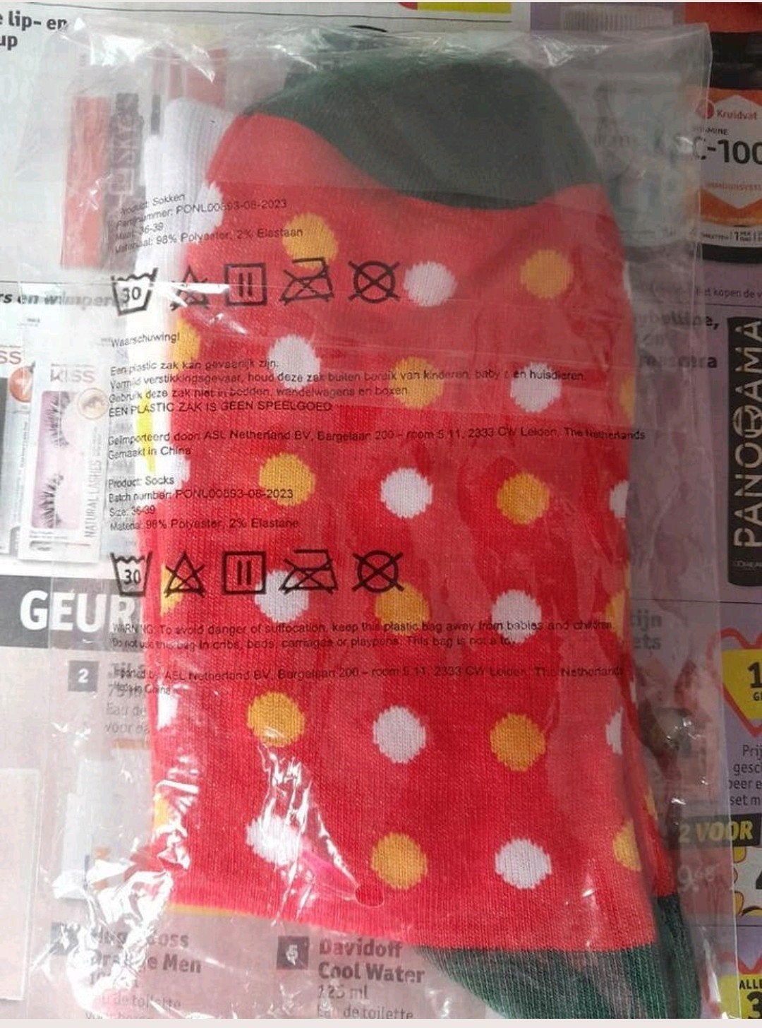 Mcdonalds Nieuwe sokken French fries feest - Maat 37-42, Ophalen of Verzenden, Nieuw, Maat 39 t/m 42, Sokken en Kniesokken