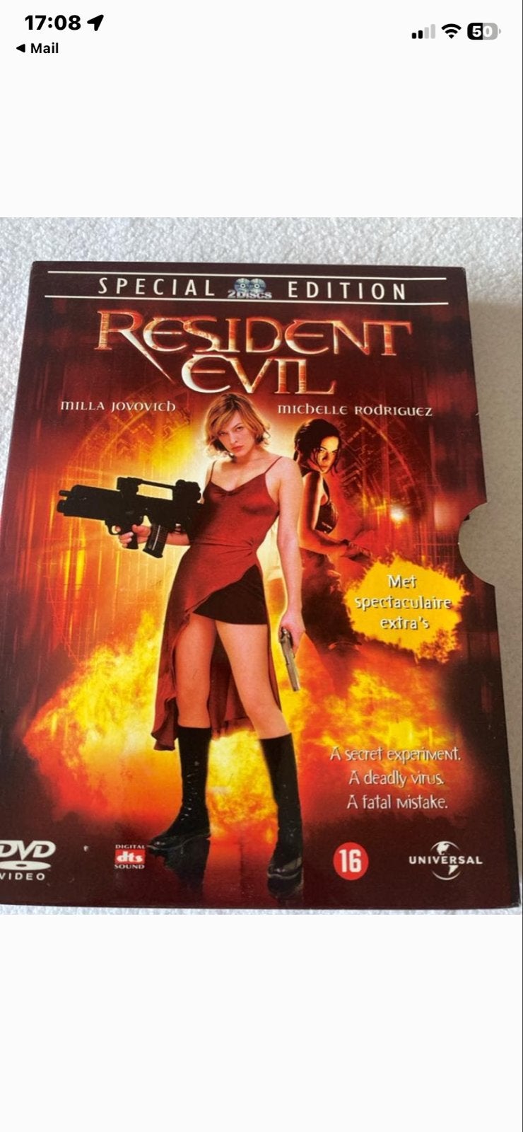 Resident Evil Special Edition DVD - Actiethriller, Vanaf 16 jaar, Nederlands, Actiethriller, Ophalen of Verzenden