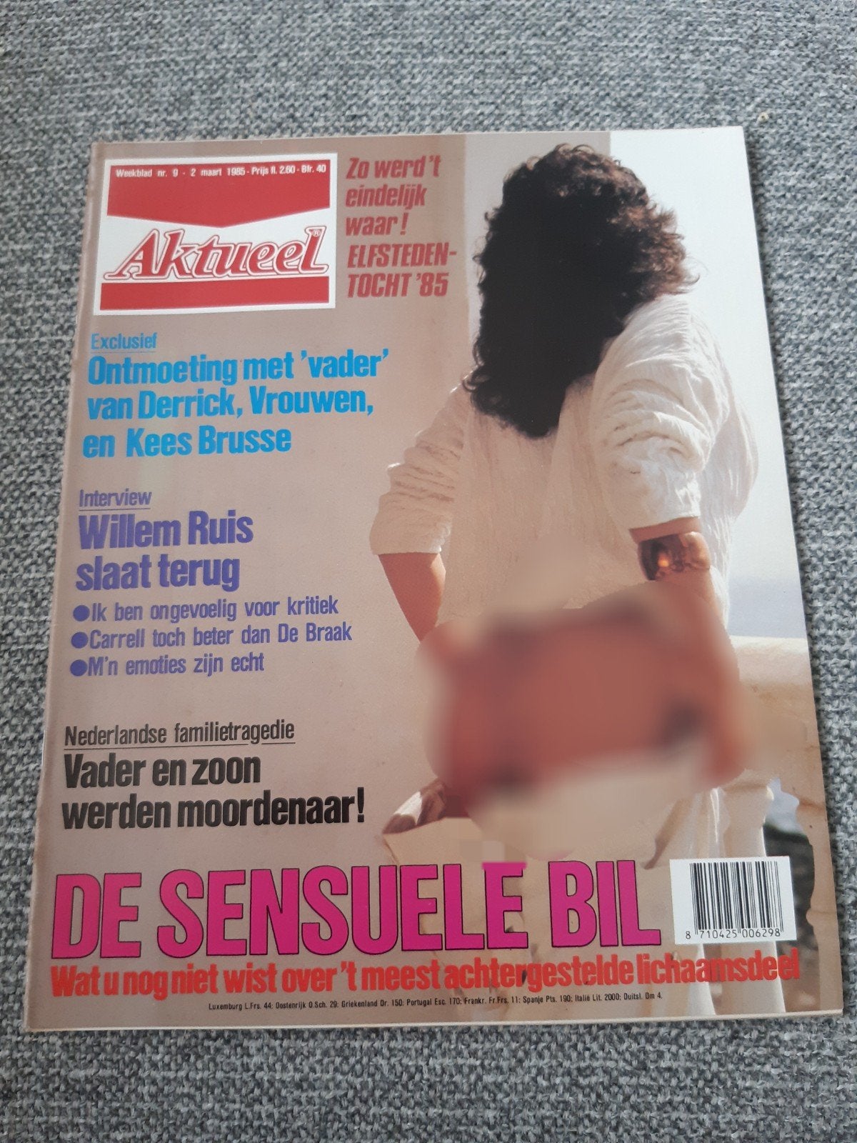 9.Aktueel 1985. Willem Ruis. Elfstedentocht. Pierre van Osta, Verzenden, 1980 tot heden, Tijdschrift