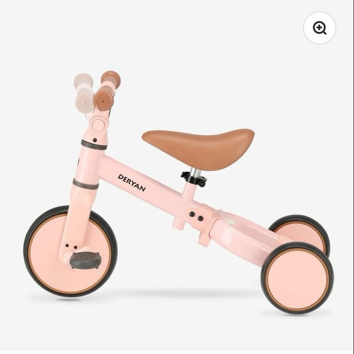 Deryan Jaime 4-in-1 Driewieler - Roze (een keer gebruikt), Fietsen en Brommers, Fietsen | Driewielers, Ophalen, Zo goed als nieuw