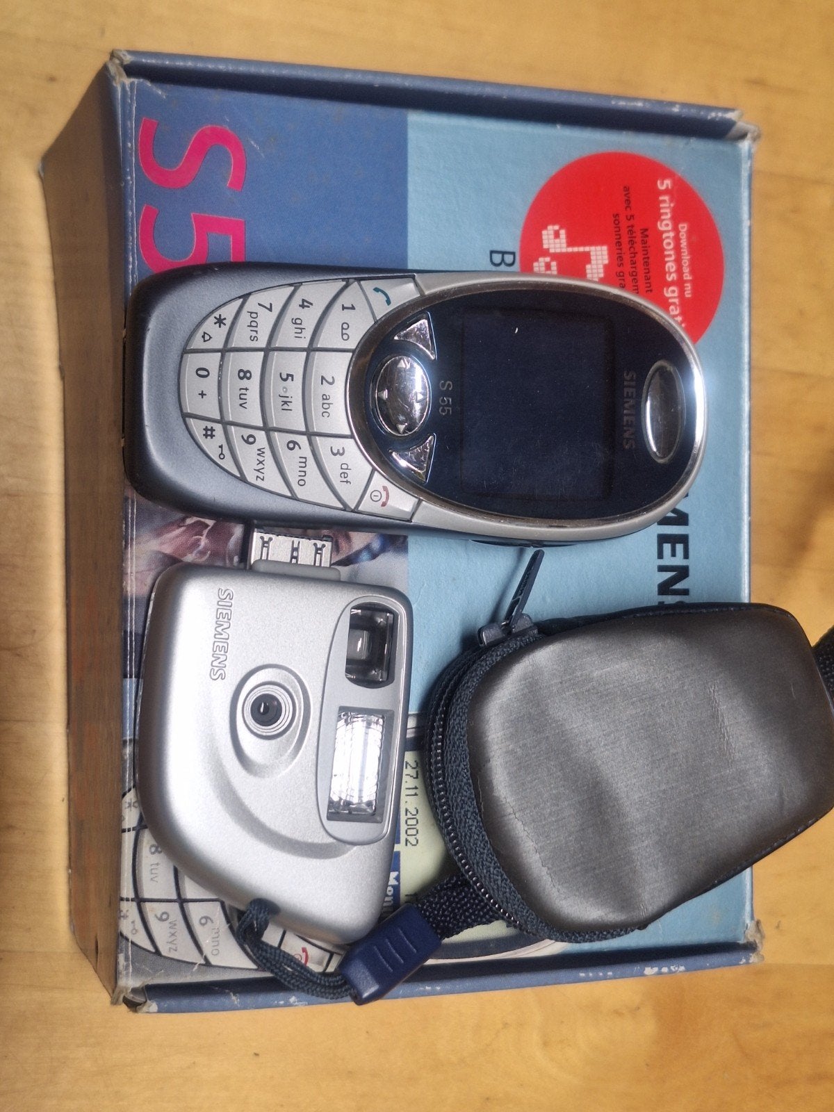 Siemens S55 met camera en doos - Klassieke telefoon, Nieuw, Ophalen of Verzenden, Minder dan 3 megapixel, Klassiek of Candybar