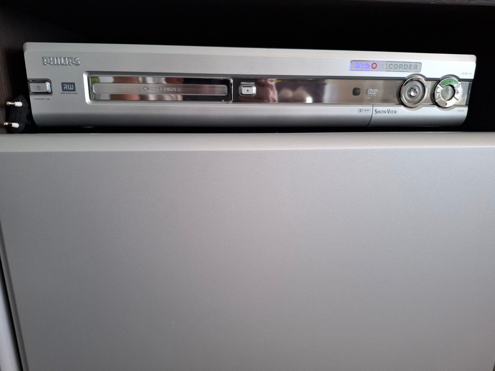 Philips DVD Recorder - Zilverkleurig, Goede Staat, Ophalen, Gebruikt, Dvd-recorder, Philips