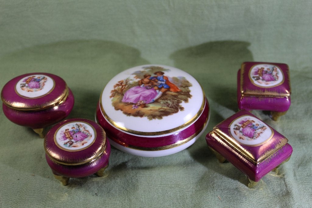 Limoges - Porselein lotje juwelendoos - Origineel France, Sieraden, Tassen en Uiterlijk, Ophalen of Verzenden, Zo goed als nieuw