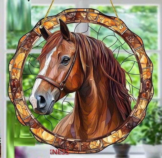 Raamhanger paard, Tuin en Terras, Tuinwanddecoratie, Verzenden, Nieuw