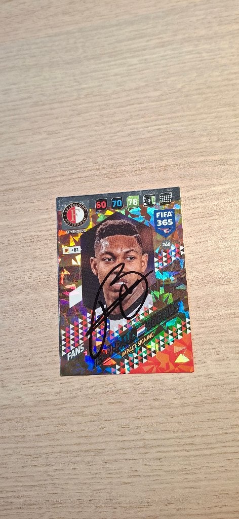 Panini Trading Card met handtekening; JP Boetius # Feyenoord, Ophalen of Verzenden, Nieuw, Feyenoord, Spelerskaart