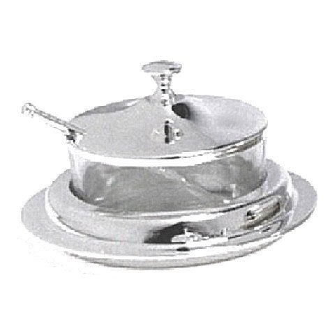 Suikerpot met deksel en lepel verzilverd Nieuw!, Overige materialen, Verzenden, Overige typen, Nieuw
