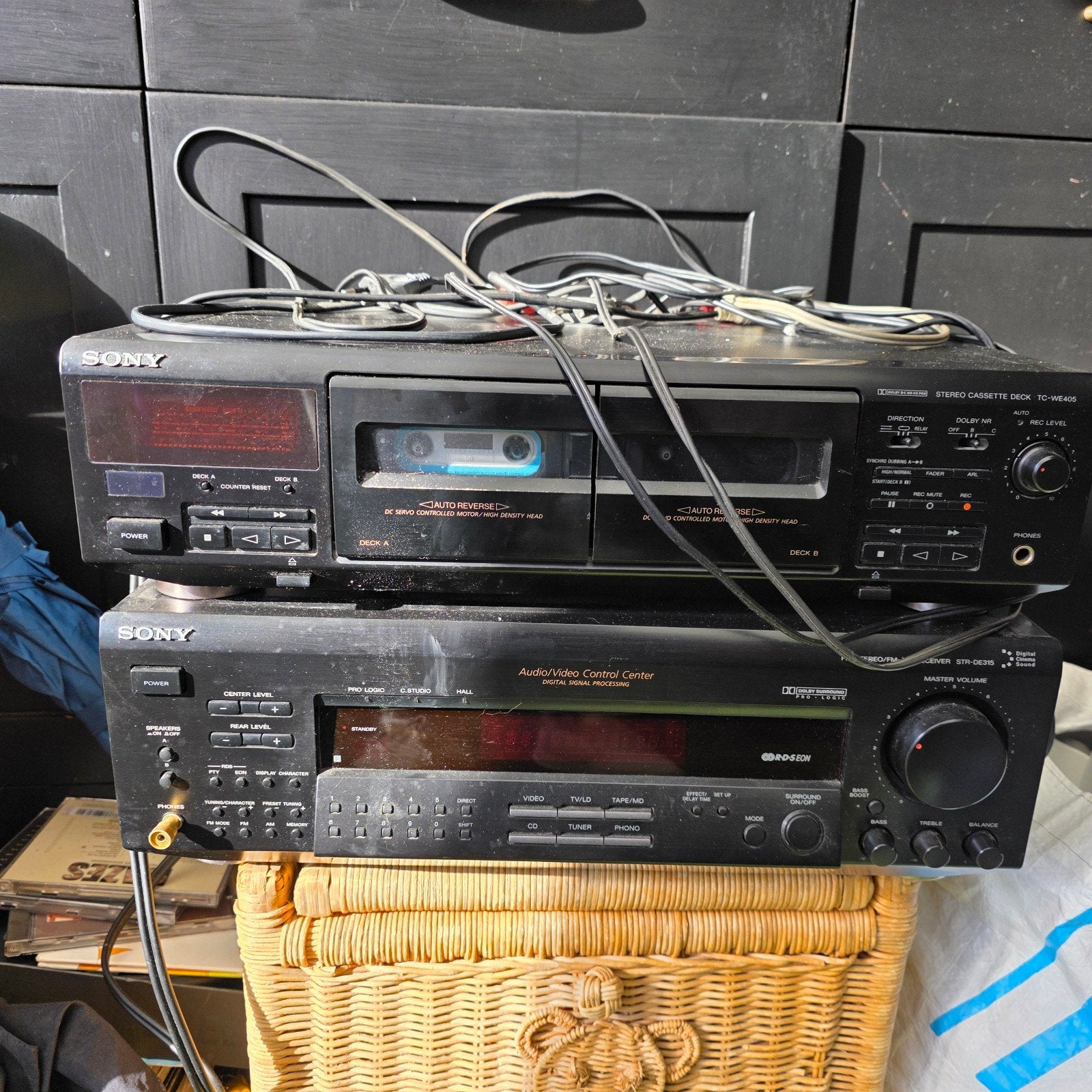 Sony Stereo Cassette Deck TC-WE405 met Auto Reverse, Audio, Tv en Foto, Ophalen, Dubbel, Sony, Auto-reverse
